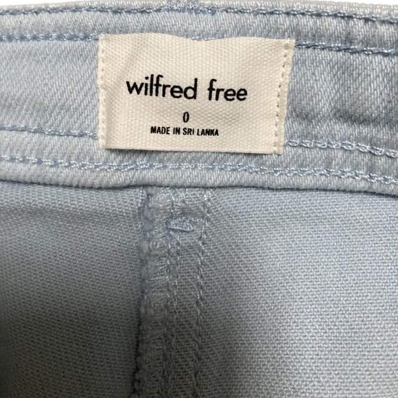 Aritzia Wilfred Free Modern Mid-rise Utility Pant/Gd Azurine blue - size 0 - Picture 8 of 9